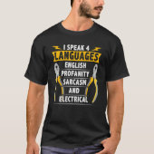 T-shirt Electrician Electrical Engineer Electricity Engine (Devant)