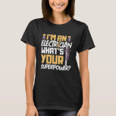 T-shirt Electrician Electrical Engineer Lineman Electrical (Devant)