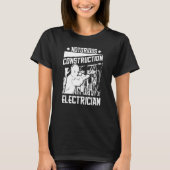 T-shirt Electrician Electrical   Lineman Construction Elec (Devant)