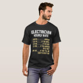 T-shirt Electrician Hourly Rate Electrical Engineer Linema (Devant entier)