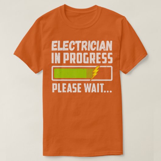 T-shirt Electrician In Progress Journeyman Future Electric (Design devant)