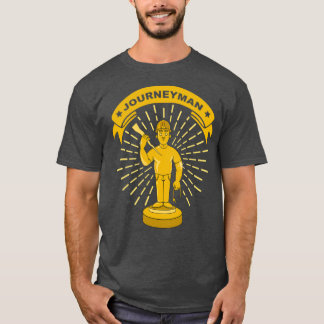 T-shirt Electrician Journeyman exam gift Golden Trophy 