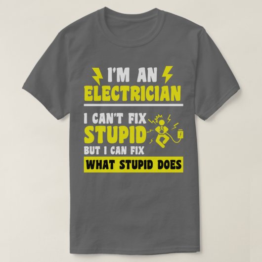 T-shirt Électricien 2 (Design devant)