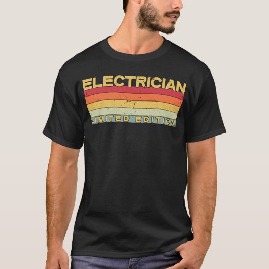 T-shirt Électricien Anniversaire (Devant)