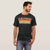 T-shirt Électricien Anniversaire (Devant entier)