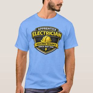 T-shirt Électricien apprenti faisant des étincelles T-shir