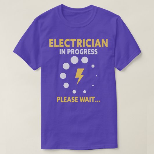 T-shirt Électricien Apprentice Chargement Journeyman (Design devant)