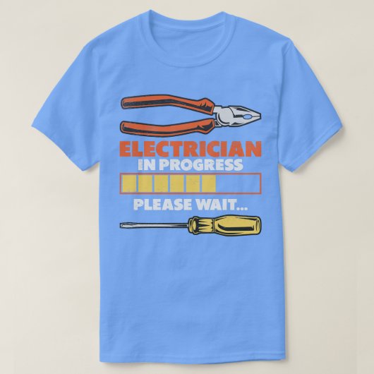 T-shirt Électricien Apprentice Chargement Journeyman (Design devant)