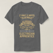 T-shirt Électricien Apprentice Pour Toujours Le Titre Offr (Design devant)