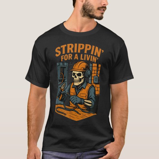 T-shirt Électricien Drôle Avec Un (Devant)