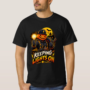T-shirt Électricien drôle qui garde les lumières allumées