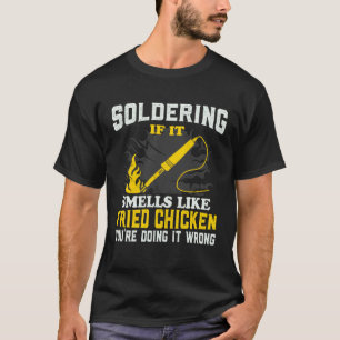 T-shirt Électricien en soudure de commerce de poulet frit