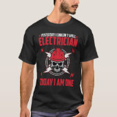 T-shirt Electricien Hier I Couldnu2019t Spell Electr (Devant)