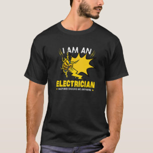T-shirt Electricien Ingénieur électrique Lineman Électriqu