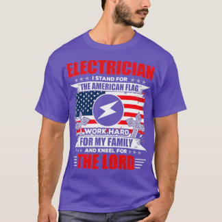 T-shirt Electricien Je Me Trouve Pour Mon Cadeau Familial 