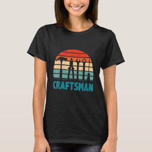 T-shirt Électricien Ouvrier Graphique Rétro Craftsman Homm