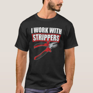 T-shirt Électricien Pour Hommes Papa Électronique Ingénieu
