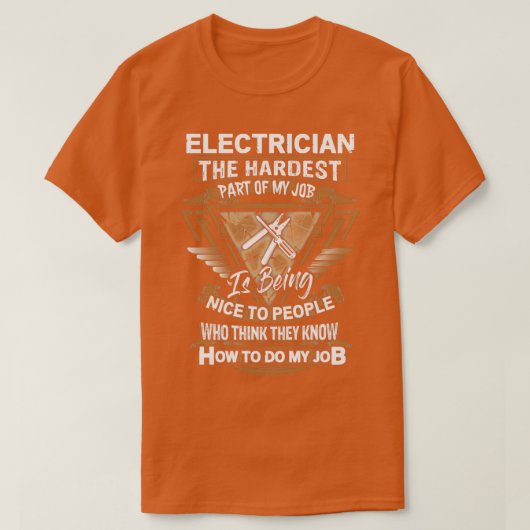T-shirt Electricien Sarcastique (Design devant)