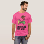 T-shirt Électricité Expliqué Physique Cadeau Nerd I enseig (Devant entier)
