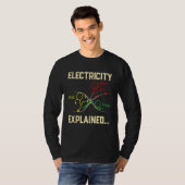 T-shirt Electricité Explique Physique Nerd drôle (Devant entier)