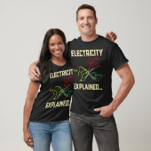T-shirt Electricité Explique Physique Nerd drôle (Unisexe)