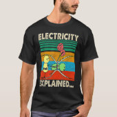 T-shirt Électricité Expliqué Volt Ohm Amp Amp Funny Electr (Devant)