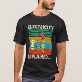 T-shirt Électricité Expliqué Volt Ohm Amp Amp Funny Electr (Devant)