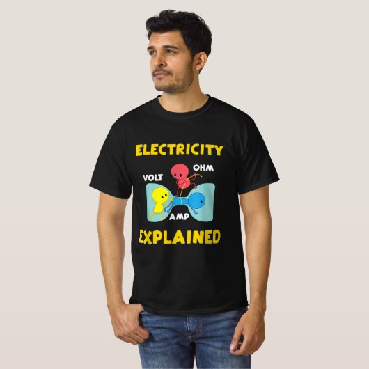 T-shirt Electricity Explained (Devant entier)
