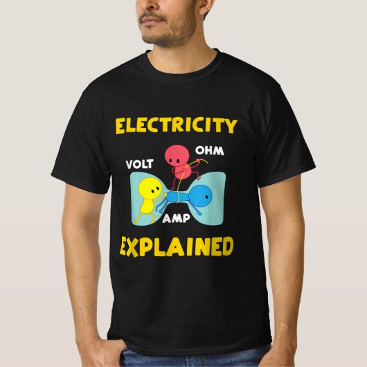 T-shirt Electricity Explained (Devant)