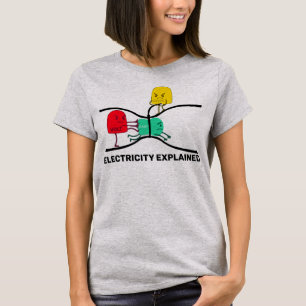 T-shirt Electricity Explained Physics Teacher Design 