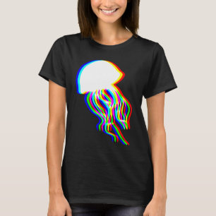 T-shirt Électrification de méduse EDM Rave Silhouette femm