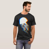 T-shirt Electrification des méduses EDM Raver Silhouette (Devant entier)