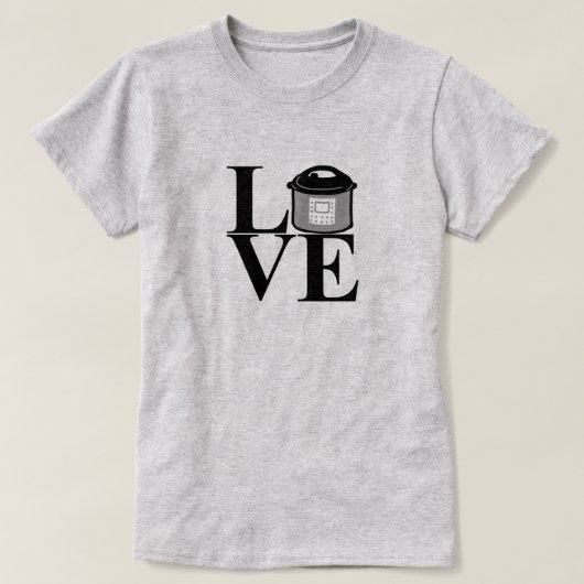 T-shirt électrique d'AMOUR d'autocuiseur (Design devant)