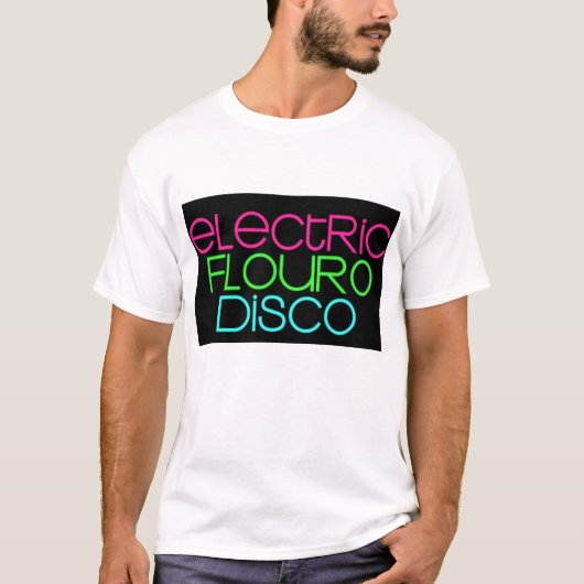 T-shirt électrique-fluoro-disco (Devant)