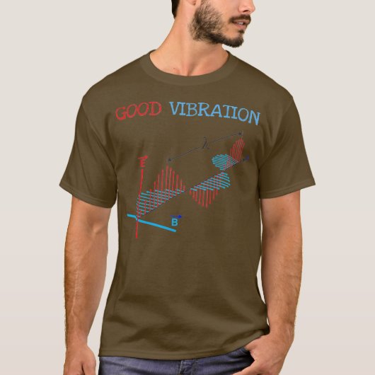 T-shirt Electromagnetic Waves Fun Physics Physicist Good (Devant)