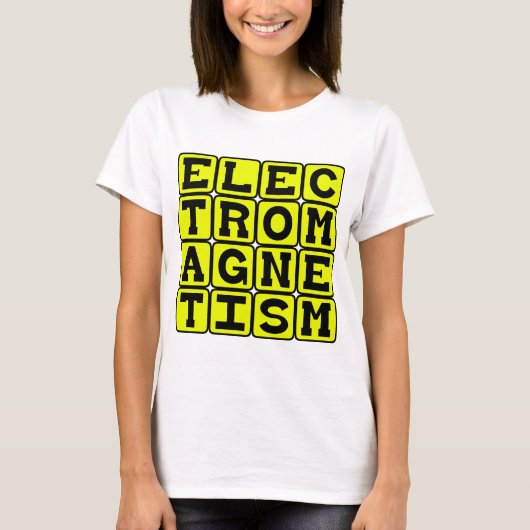 T-shirt Électromagnétisme, Branche de la physique (Devant)