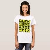 T-shirt Électromagnétisme, Branche de la physique (Devant entier)