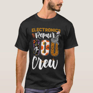 T-shirt Électronique Réparation Boo Équipage Halloween Cor