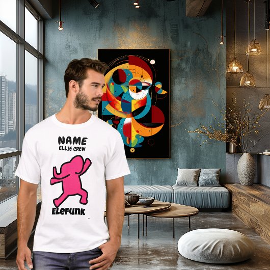 T-shirt Elefunk Éléphant Drôle – Conception d'équipe perso