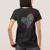 T-shirt Élégance Bleu Doré (Dos)