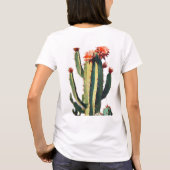 T-shirt Elégance du désert : Cactus en fleurs (Dos)