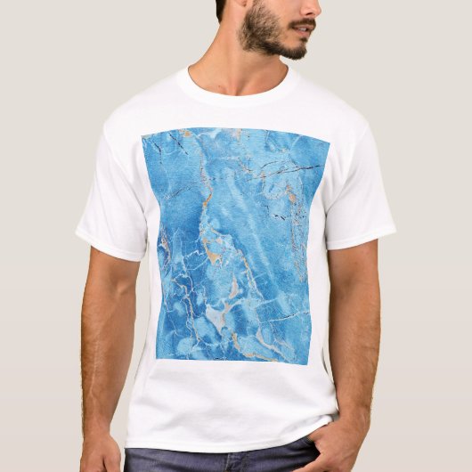 T-shirt Élégance du marbre : Surface texturée naturelle. (Devant)