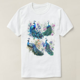 T-shirt Élégance du paon