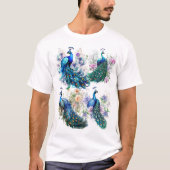 T-shirt Élégance du paon (Devant)