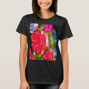T-shirt Élégance électrique en rose