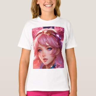 T-shirt Élégance Enchantante : Animation féminine Anime