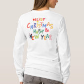 T-shirt Élégance festive : Sweatshirt de Noël des femmes (Dos)
