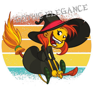 T-shirt Élégance gothique