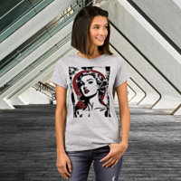 Élégance intemporelle : Film Noir Femme Tee