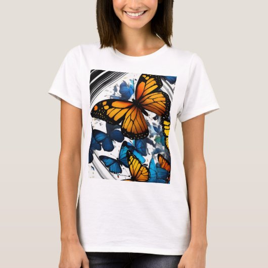 T-shirt "Elégance luttering : Bliss papillon Tee" (Devant)